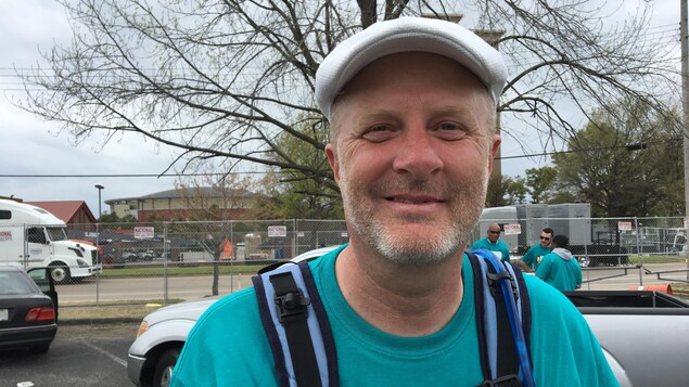 Ron Forseth, un des participants à la marche commémorative sur les 50 ans de l'assassinat de Martin Luther King. Ron Forseth, un des participants à la marche commémorative sur les 50 ans de l'assassinat de Martin Luther King.
