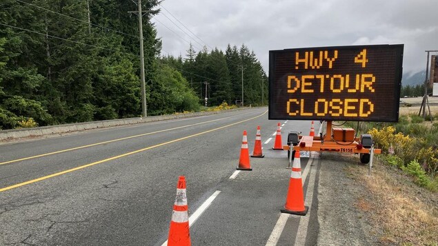 La route 4 sur l’île de Vancouver demeure fermée pour une durée indéterminée