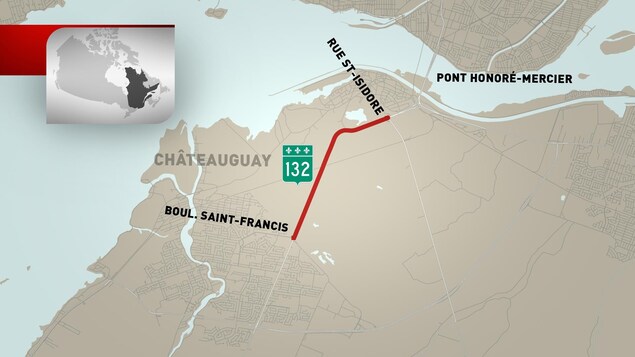 La route 138 a été fermée du boulevard Saint-Francis à la rue Saint-Isidore. La route 138 a été fermée du boulevard Saint-Francis à la rue Saint-Isidore.