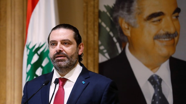 Saad Hariri fait une intervention télévisée.