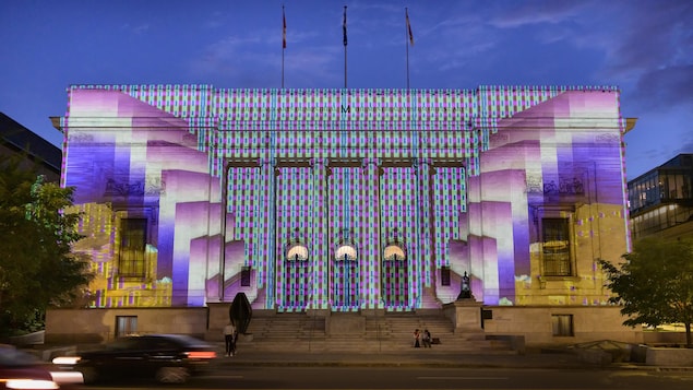 Le MBAM accueille des projections d’œuvres numériques sur sa façade