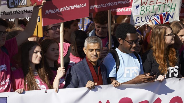 Le maire de Londres, Sadiq Khan, était de la partie, samedi. Le maire de Londres, Sadiq Khan, était de la partie, samedi.