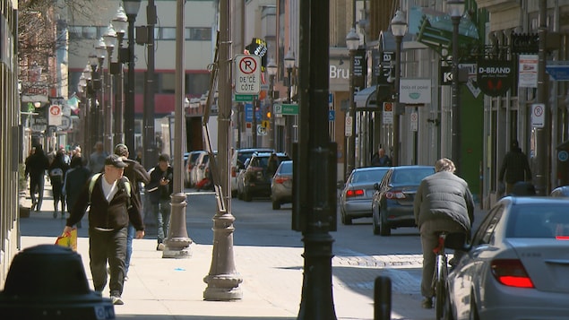 La rue Saint-Joseph dans le quartier Saint-Roch à Québec