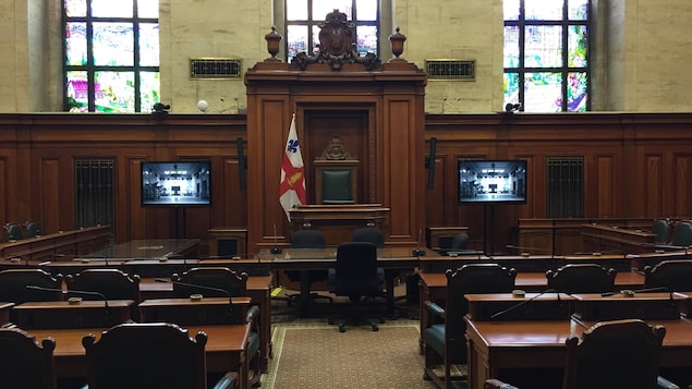 La salle du conseil municipal de Montréal