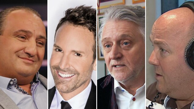 Giovanni Apollo, Éric Salvail, Gilbert Rozon et Gilles Parent Giovanni Apollo, Éric Salvail, Gilbert Rozon et Gilles Parent