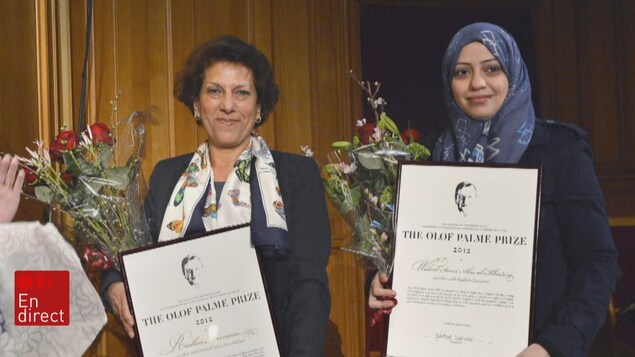 La Saoudienne Samar Badawi, ( à droite) sœur de Raif Badawi, a été arrêtée plus tôt cette semaine.
