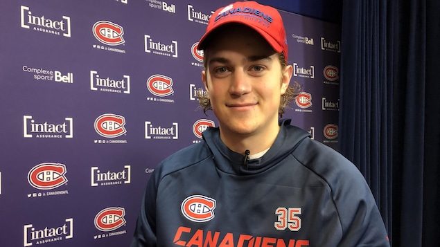 Canadiens : le gardien Samuel Montembeaut vit son rêve un jour à la fois