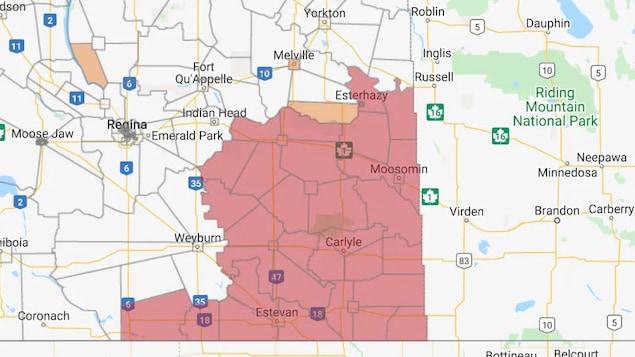 Tempête hivernale : pannes et routes fermées dans le sud de la Saskatchewan