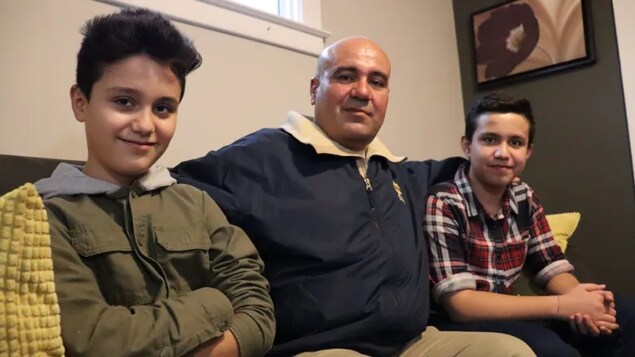 The Sedi family arrived to Canada in July 2021 after multiple interviews and medical examines. Salahaldeen Sedi, left, Zakareia Sedi, middle, Hassan Sedi, right, say the pandemic delayed their arrival. 