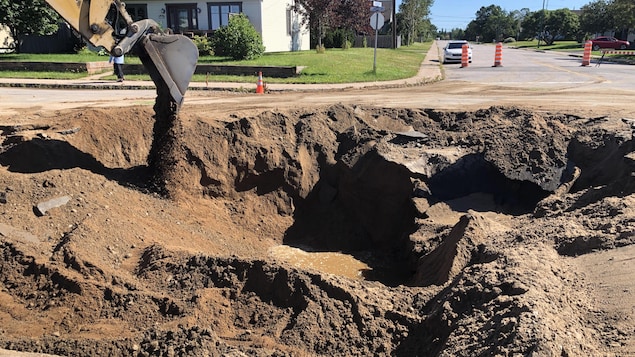 Un nouveau bris de conduite sanitaire à Sept-Îles