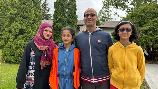Aisha Jamal, from left, Yusra Nabi, Shafqat Nabi and Yumna Nabi moved on May 23 from Qatar to Saskatoon, where they have found rents even higher than they expected. 
