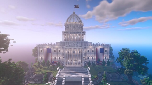 Un édifice qui ressemble à un hybride entre la Maison-Blanche et le Capitole.