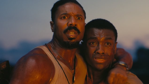 Sina Michael B. Jordan, kaliwa, at Miles Caton