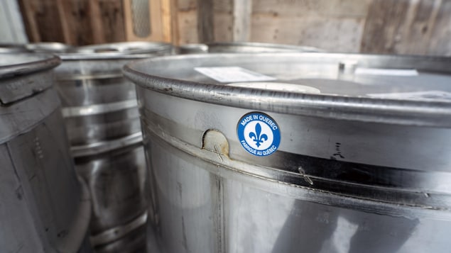 Un baril de sirop d'érable québécois.