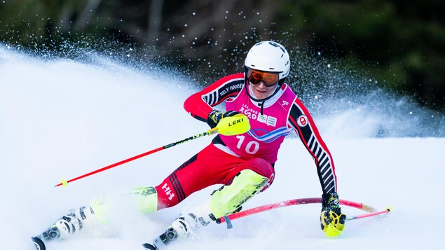 Louis Latulippe en action aux Jeux olympiques de la jeunesse
