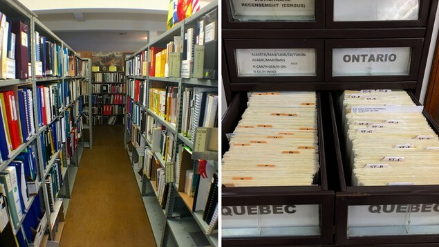 Photos de la bibliothèque et des classeurs. Photos de la bibliothèque et des classeurs.