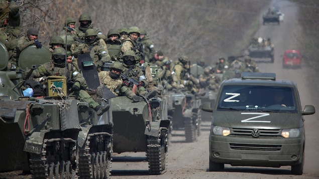 Un convoi militaire russe.