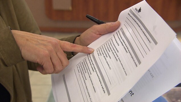 Un document en papier Un document en papier