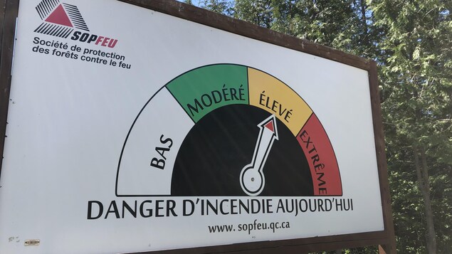 Danger d’incendie très élevé dans certains secteurs de l'Est-du-Québec