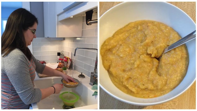 La soupe aux pois végétalienne La soupe aux pois végétalienne