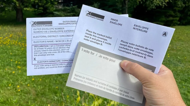 People voting by mail will receive a special ballot voting kit, on which they have to write in the name of their chosen candidate.