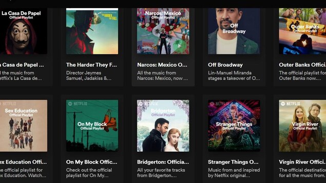 Les musiques des séries de Netflix sur Spotify