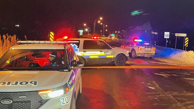 Intersection routière bloquée, à Gatineau, en raison d’une opération policière