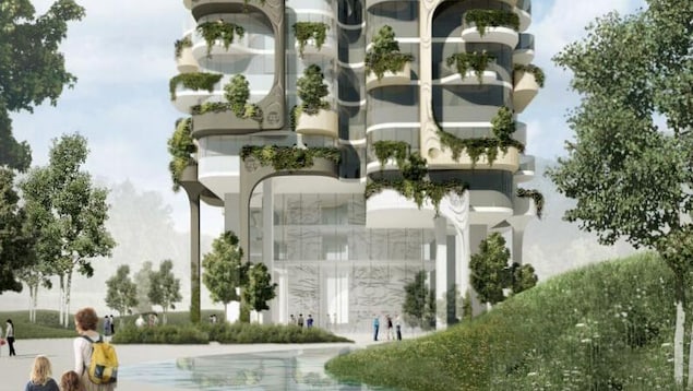 Plan d'un édifice moderne.