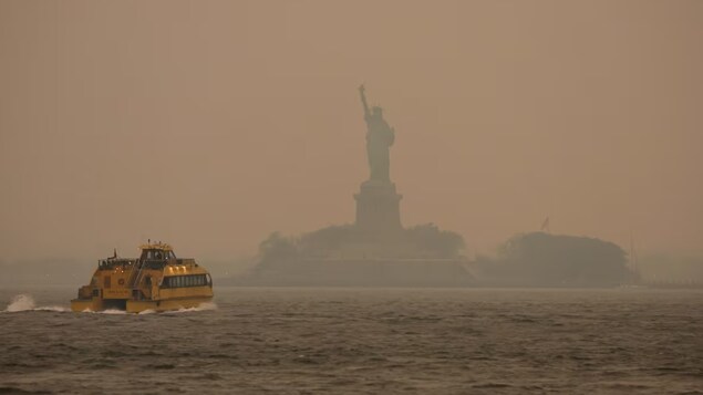 The Statue of Liberty, New York.