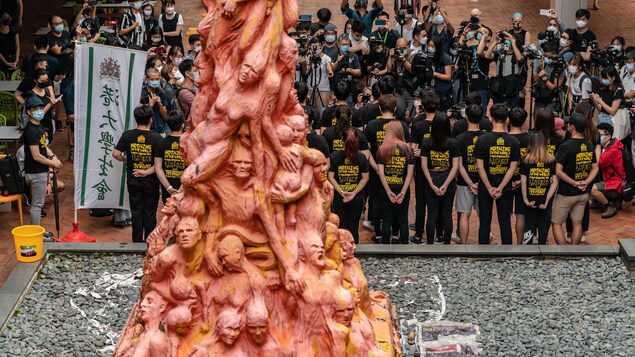 Hong Kong : une statue à la mémoire de Tiananmen déboulonnée