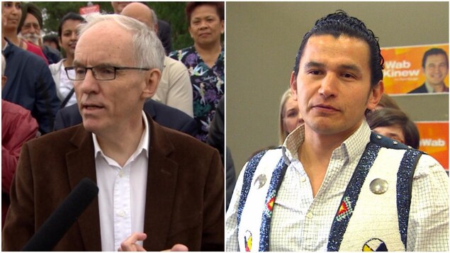Steve Ashton (à g.) et Wab Kinew Steve Ashton (à g.) et Wab Kinew