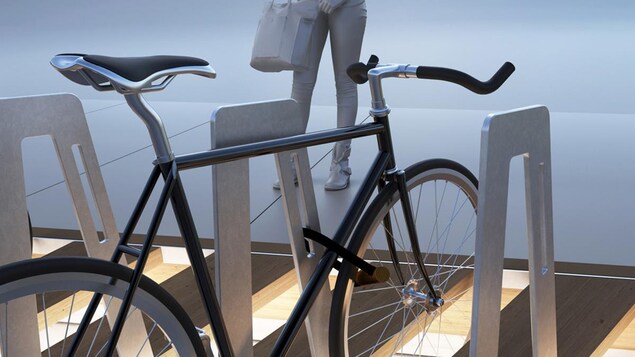 Le support à vélo « Québec à vélo » de Para-Sol Le support à vélo « Québec à vélo » de Para-Sol