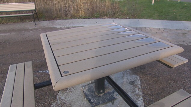 Une table de pique-nique Une table de pique-nique