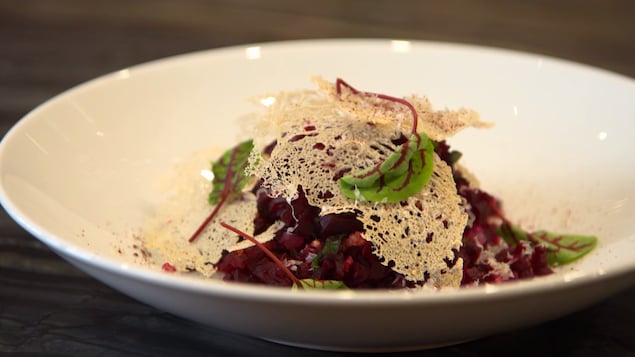 Un tartare de betteraves rouges.