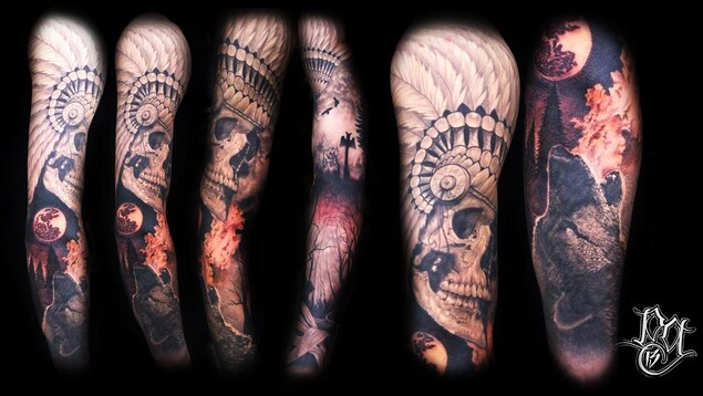 Des tatouages réalisés par Phil Cantin Des tatouages réalisés par Phil Cantin
