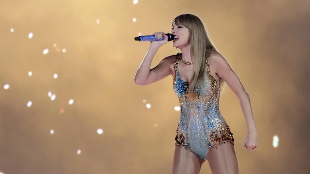 Taylor Swift en spectacle à Los Angeles, en août.