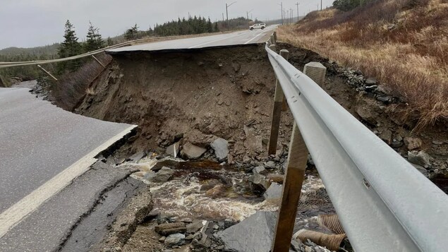 A severe rain storm caused damage throughout the southwest area of Newfoundland.