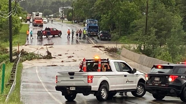 Une violente tempête a frappé Edmundston, les dommages sont à évaluer