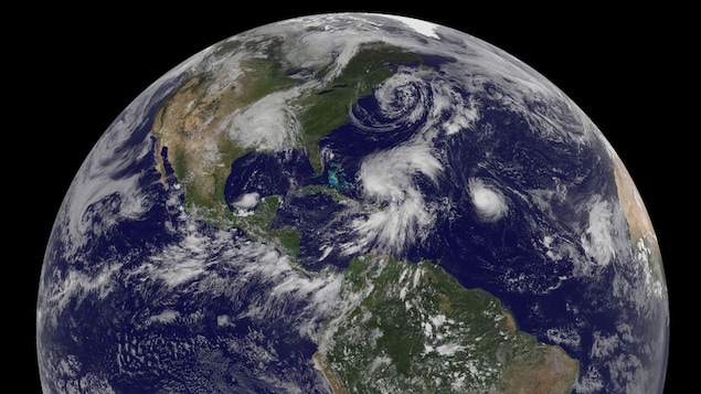 Image de la NASA montrant l'Amérique du Nord.