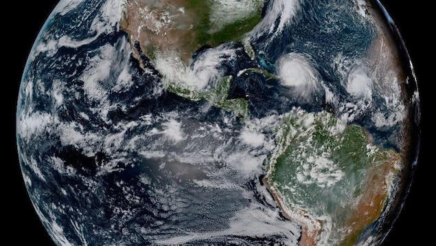 Une image captée par le satellite GOES-16.