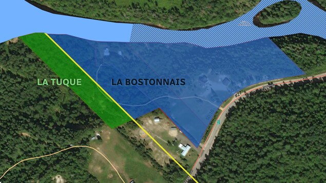 Carte des terres de M. Tremblay, le nouveau maire de La Tuque Carte des terres de M. Tremblay, le nouveau maire de La Tuque