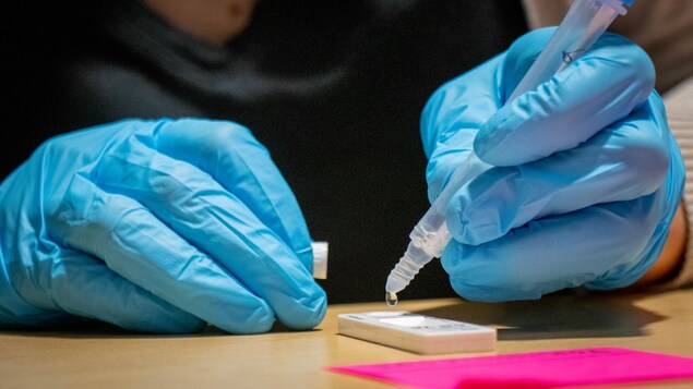 Analyse d'un test de dépistage rapide.