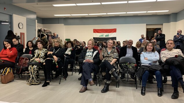 الحضور في الأمسية الثقافية الاجتماعية الفنية التي نظمتها الجمعية العراقية الكندية في مونتريال بمناسبة اليوم العالمي للمرأة.