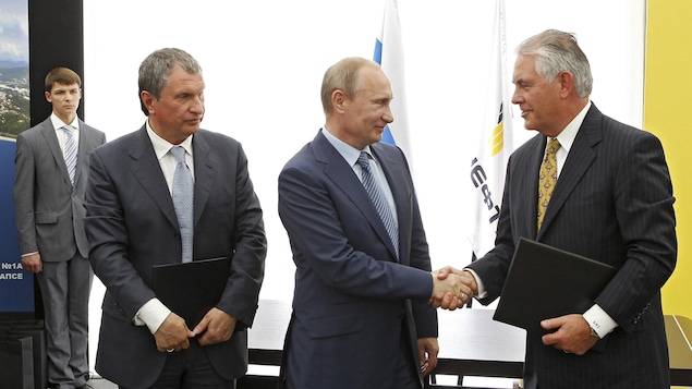 Rex Tillerson et le président russe Vladimir Poutine