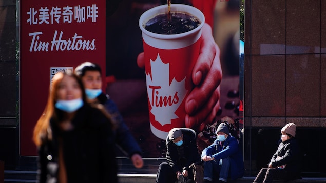 上海一家Tim Hortons 咖啡店。