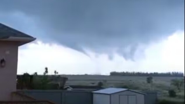 Une tornade près de Regina, le 27 mai 2023.