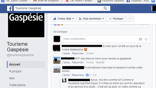 La page Facebook de Tourisme Gaspésie La page Facebook de Tourisme Gaspésie