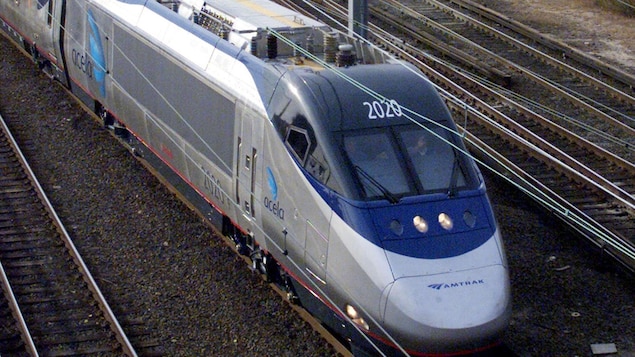 Photo d'un train de l'entreprise Amtrak