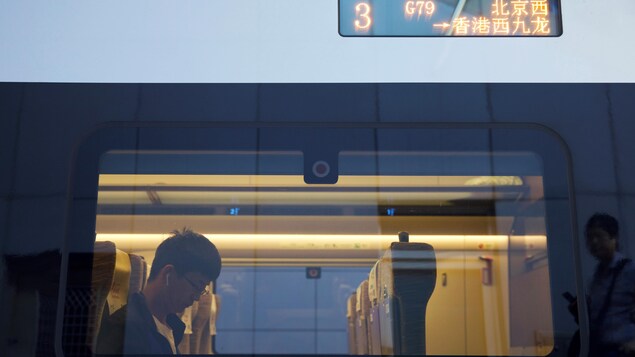 Un passager dans le train. Un passager dans le train.
