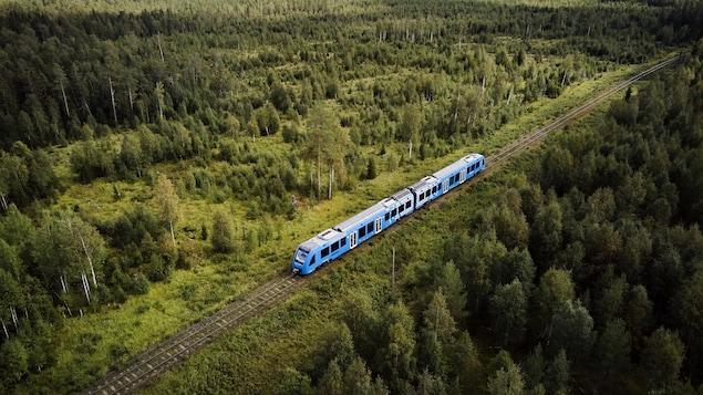 Un train en Suède.